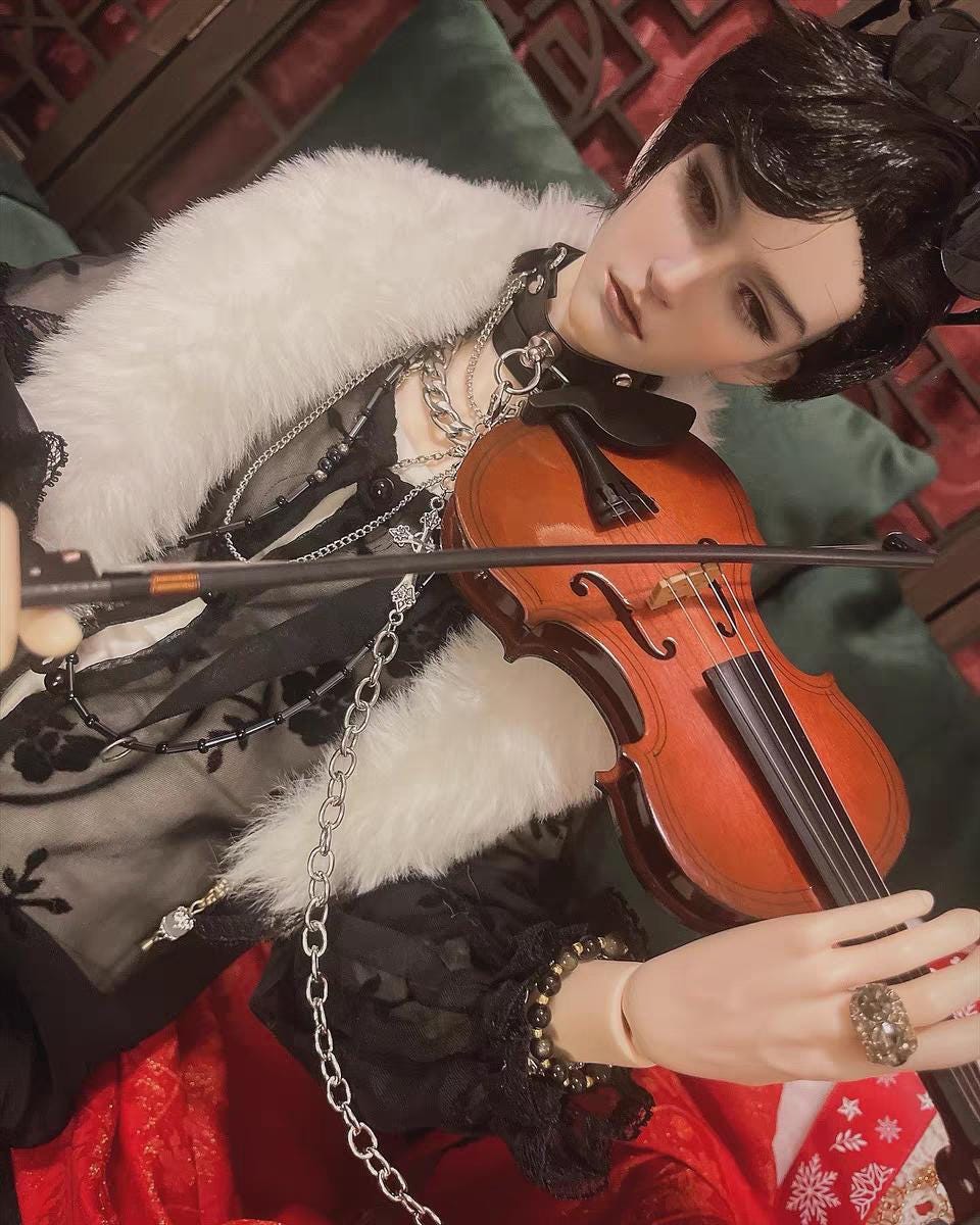 Miniature Violin – 1 12 & 1 6 Scale Dollhouse Instrument, Tiny Violin for Collectors, Handmade Mini Music Decor /Custom Engraving