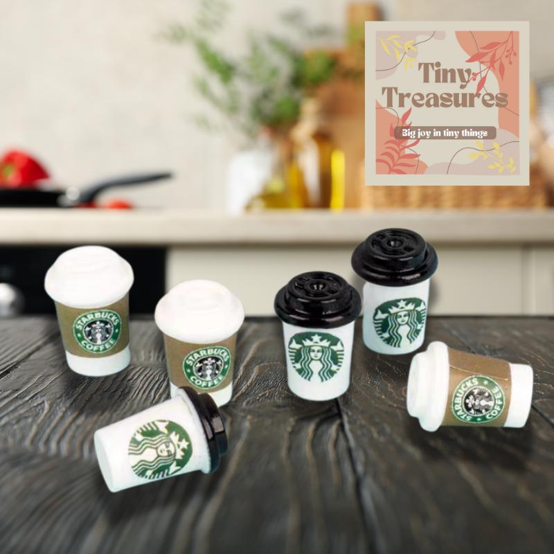 Miniature Coffee Cup - Tiny Dollhouse Resin Coffee Mug 1:12 Scale Kitchen Decor Mini Cafe Drink Toy