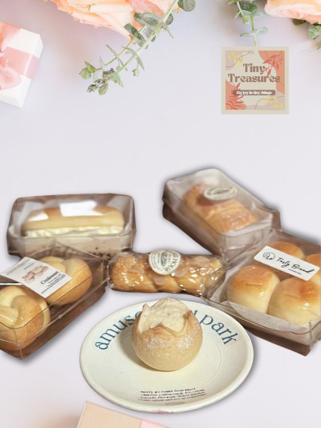 Miniature Bread Set – 1:12 Tiny Handmade Bakery Food for Dollhouse & Collectors (6 Styles)