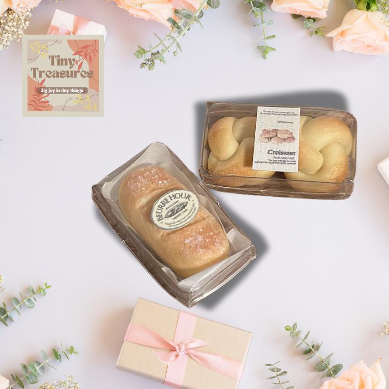 Miniature Bread Set – 1:12 Tiny Handmade Bakery Food for Dollhouse & Collectors (6 Styles)