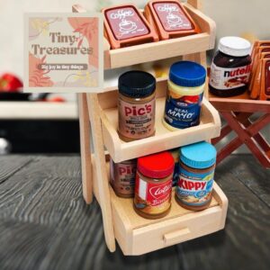 Miniature Spread Jars – Dollhouse & Mini Kitchen miniature food collection with these handmade miniature spread jars