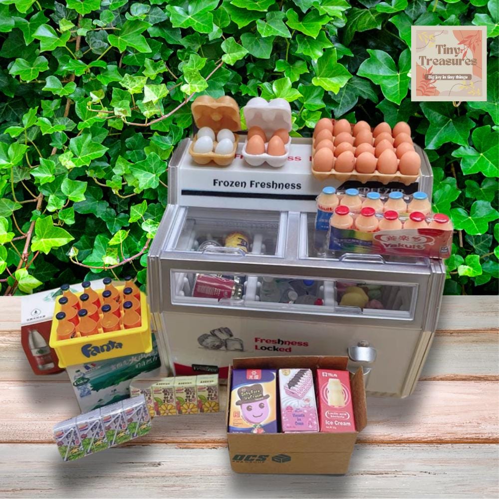 Miniature Eggs Set – 1:12 Scale Dollhouse Food, Basket / Tray Options, Quail / Chicken Eggs