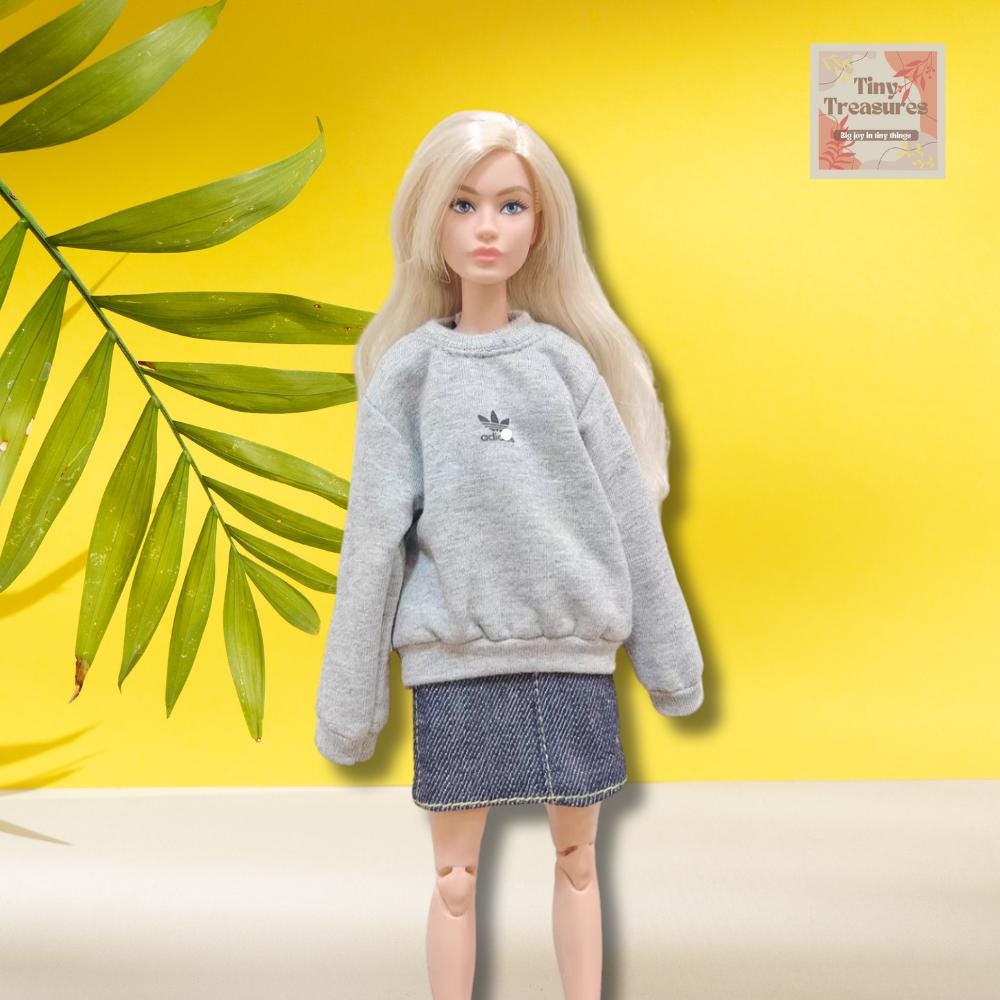 Miniature Doll Sweatshirt – Casual Long-Sleeve Hoodie for Barbie, Blythe, AB24, YMY22, Azone 1/6 Dolls
