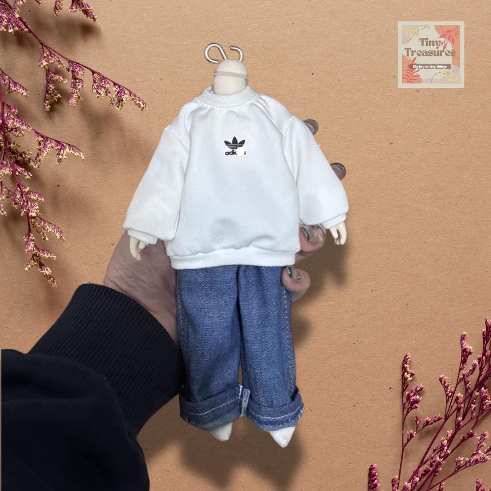 Miniature Doll Sweatshirt – Casual Long-Sleeve Hoodie for Barbie, Blythe, AB24, YMY22, Azone 1/6 Dolls