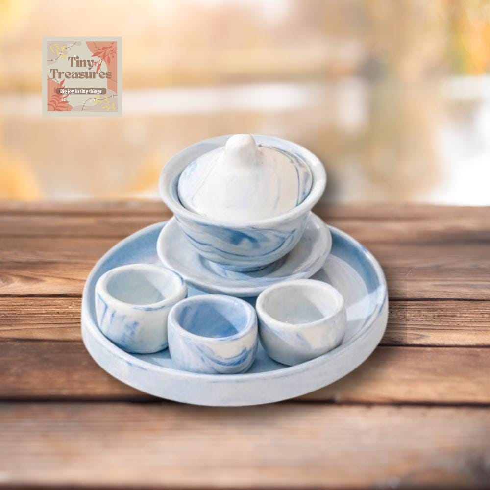 Blue Lid Cup Set