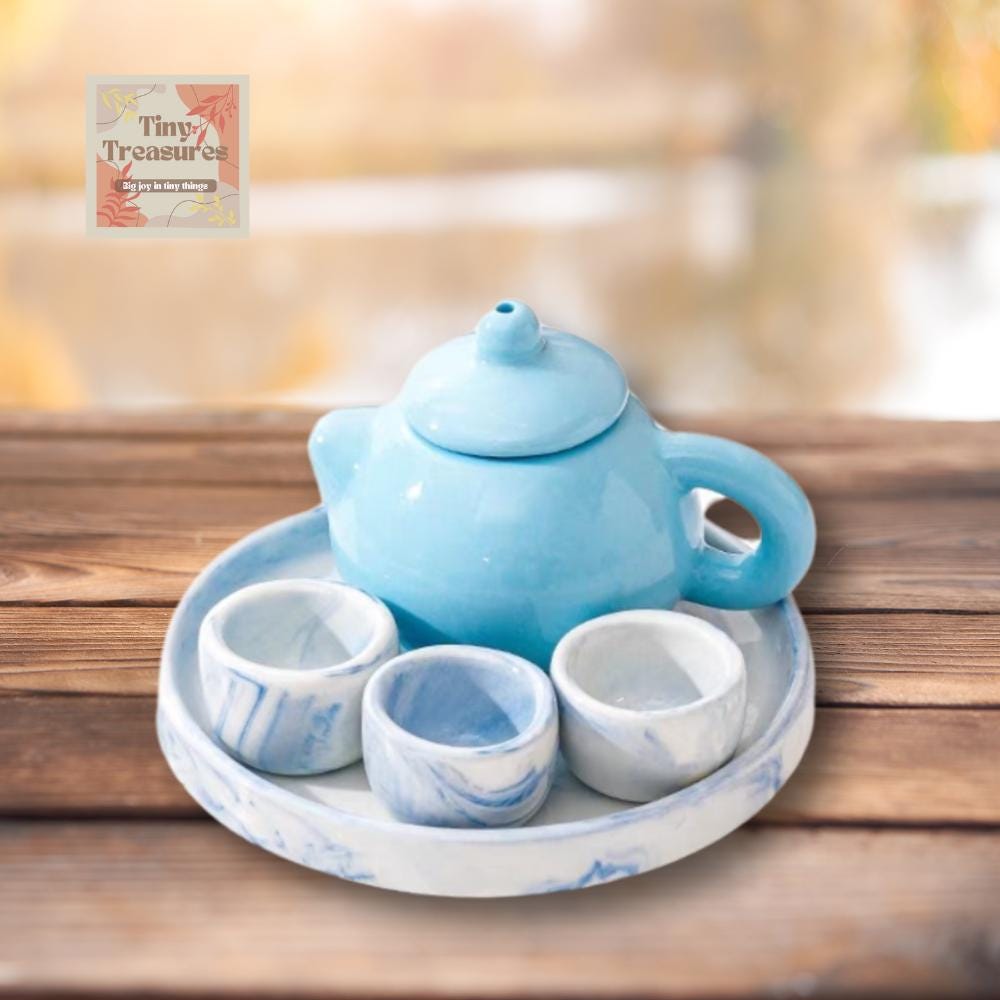 Blue Teapot Set