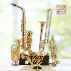 Miniature Saxophone Model – 1:12 & 1 6 Scale – 2 Sizes (16cm / 30cm) – Personalized Music Gift – Custom Engraving Available – Jazz Decor